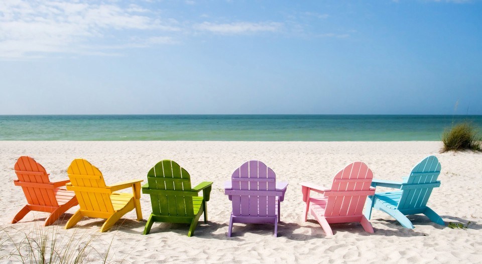 Summer Park Chair Beach Wallpaper HD