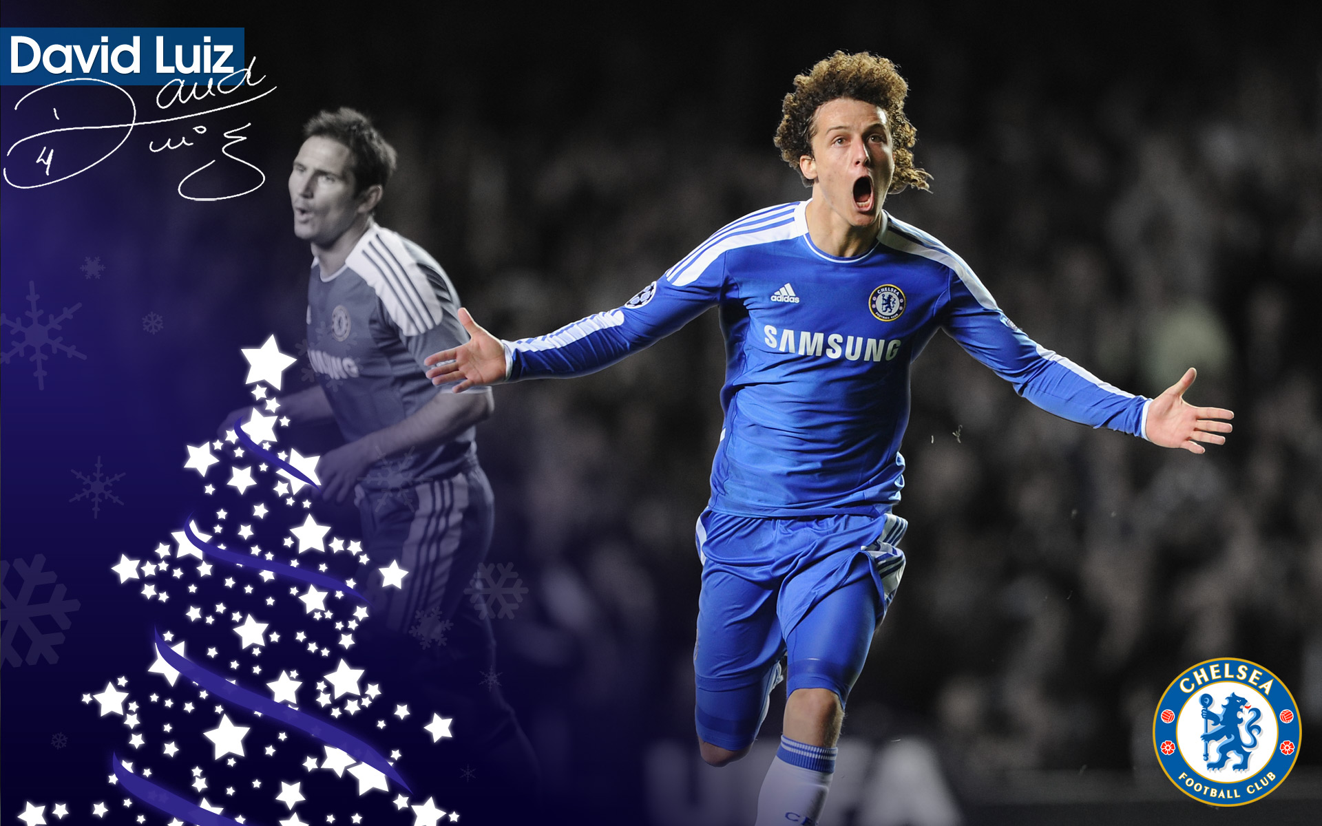 David Luiz Chelsea Celebration Wallpaper Football HD