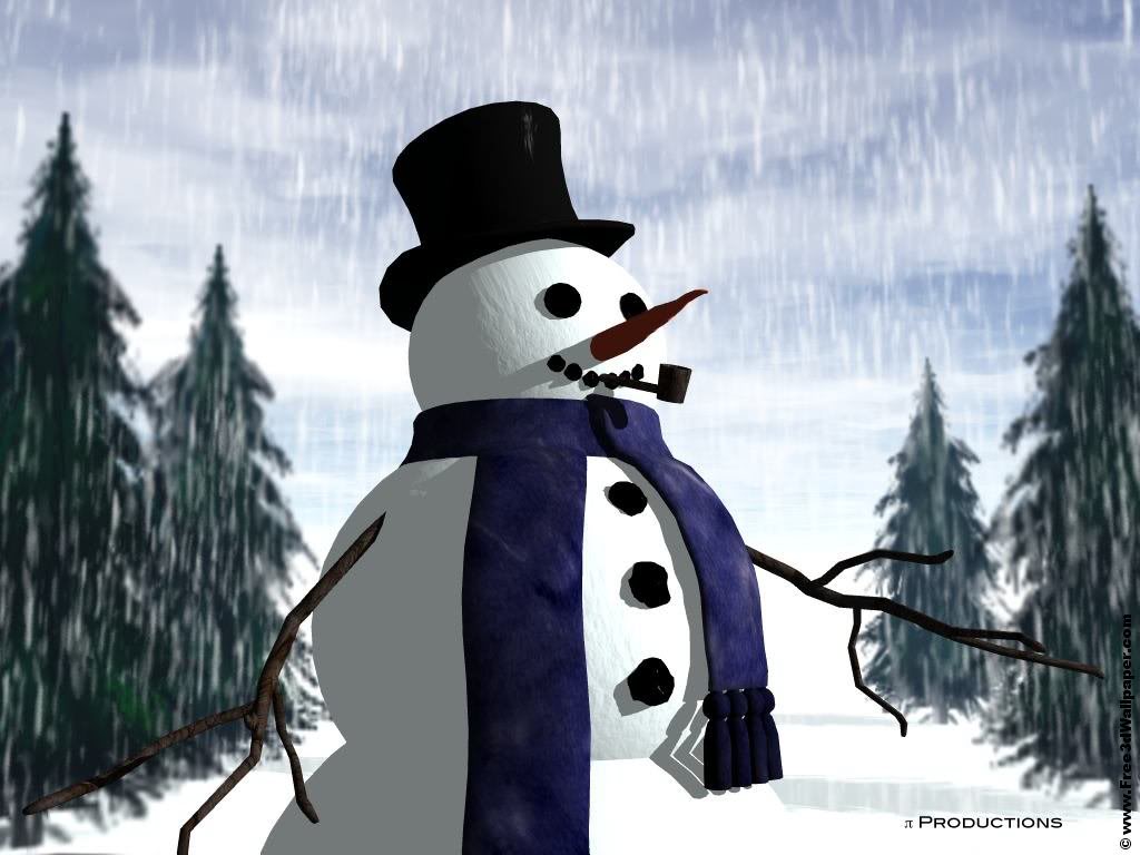 Snowman Wallpaper Desktop Background