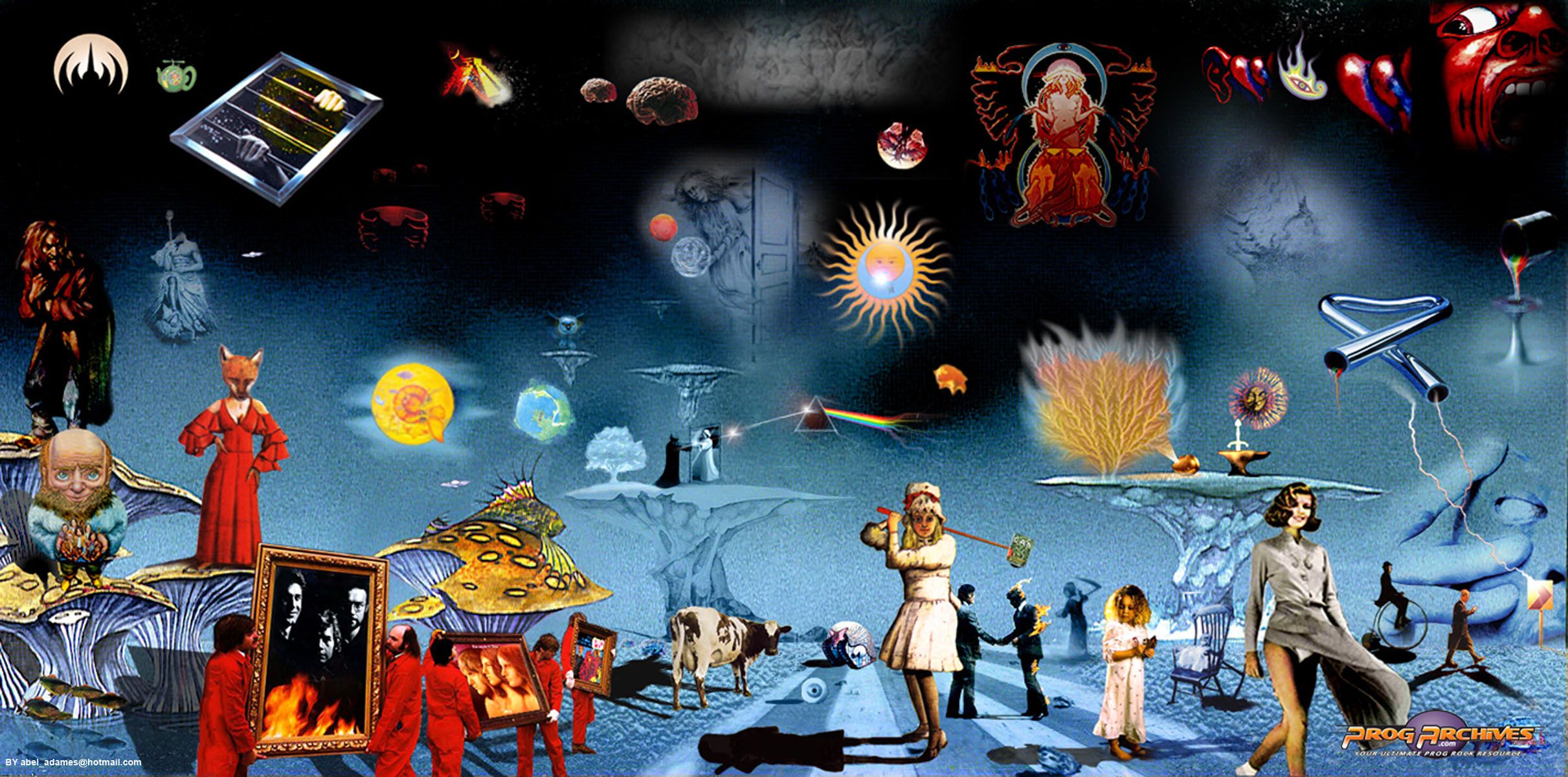 Rush Album Cover Collage Progarchives By Member
