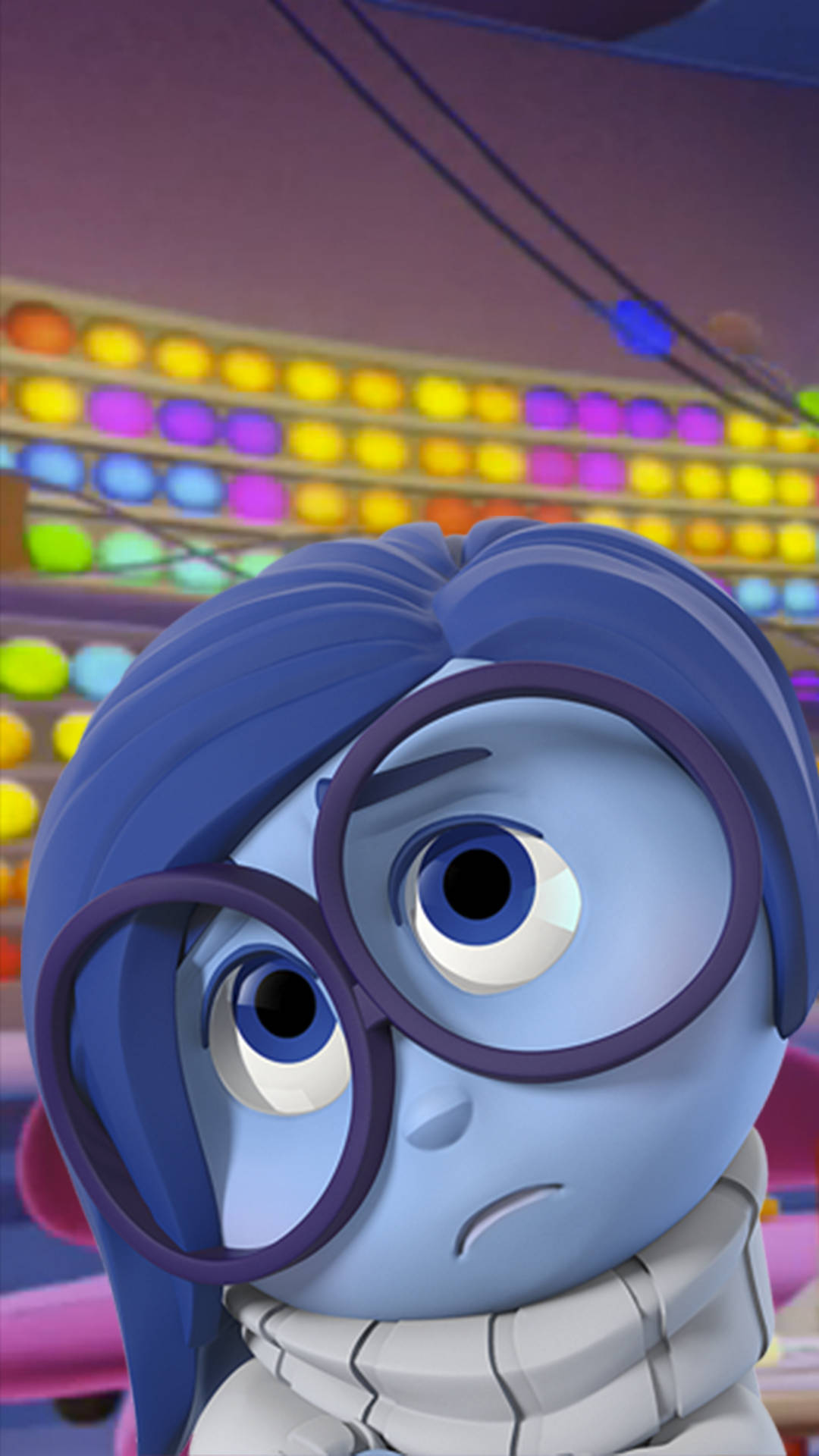 Sadness From Disney Pixar S Inside Out Feeling Overwhelmed Wallpaper