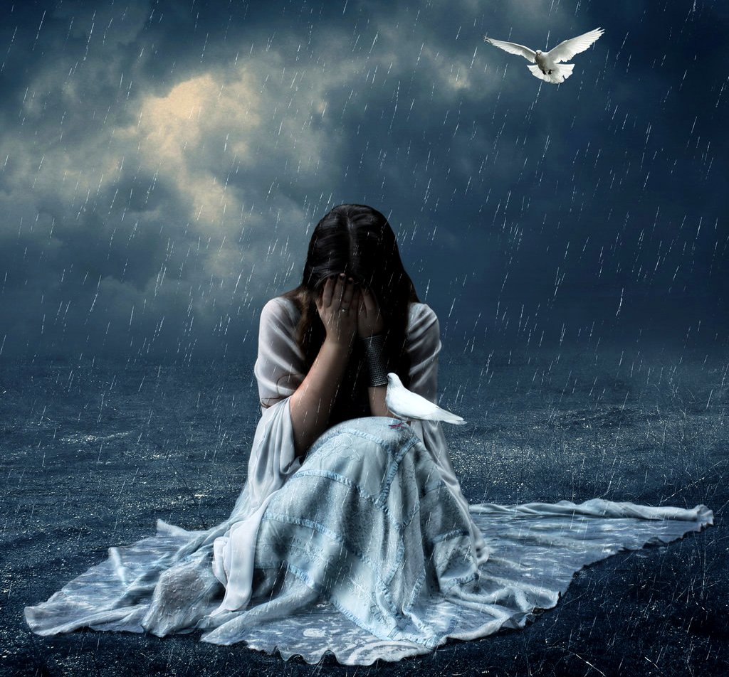 Free download Girl crying in the rain wallpaper Gallery [1024x952