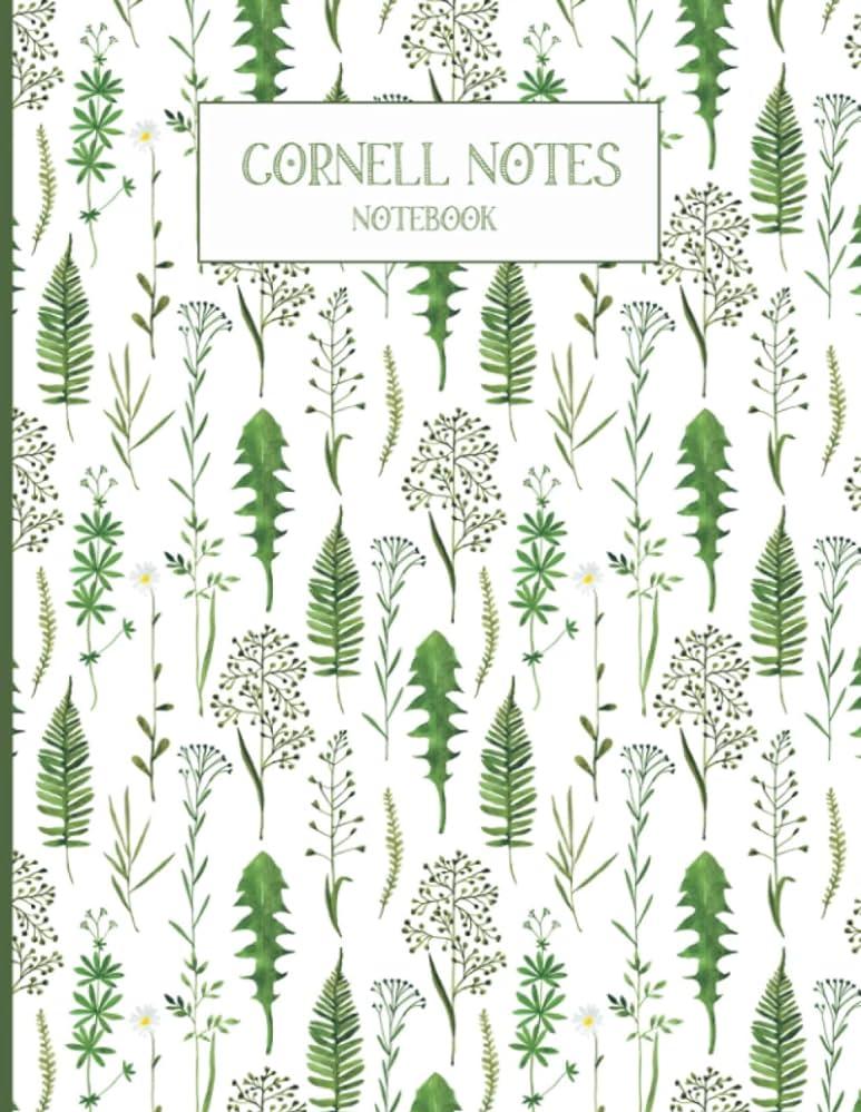 Cornell Notes Notebook College Ruled Position Paper With