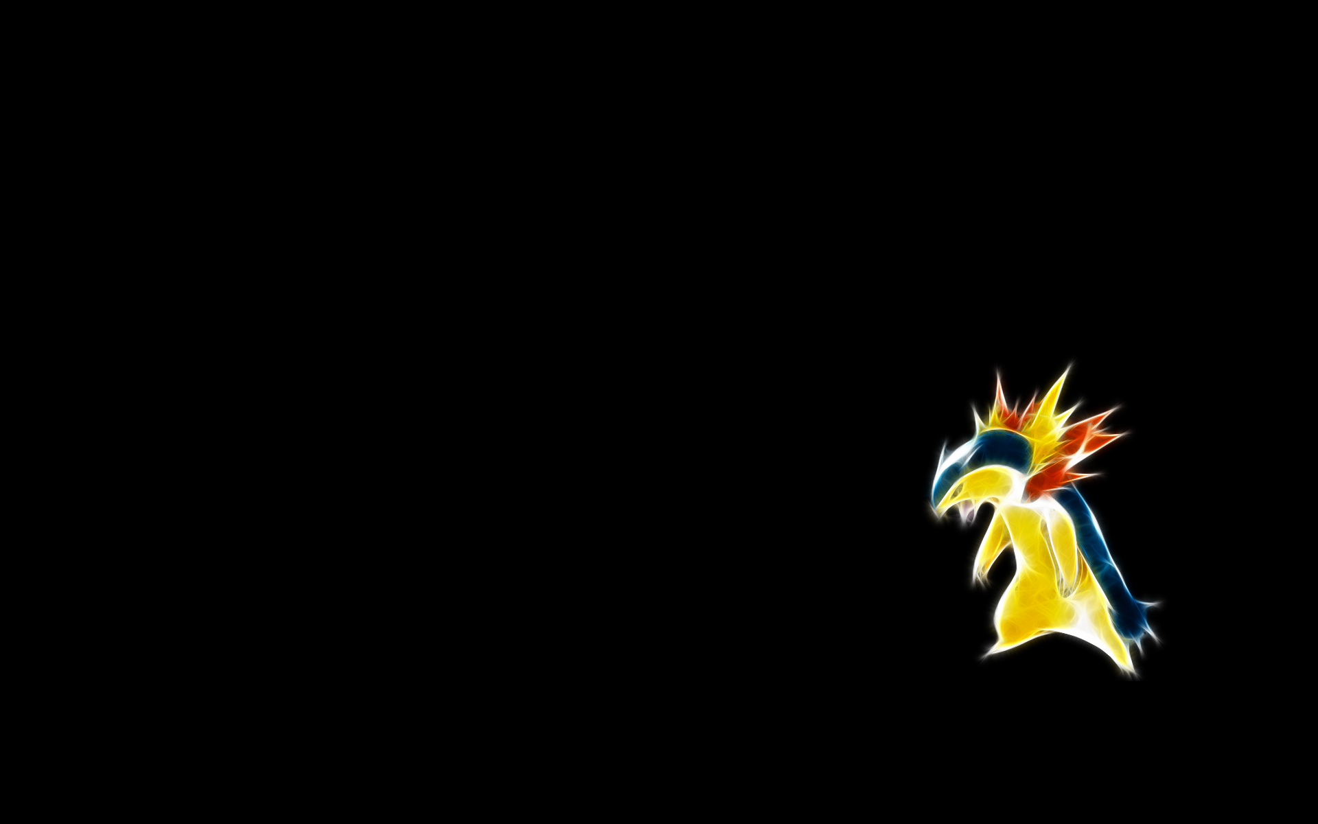 Pokemon Simple Background Typhlosion Wallpaper