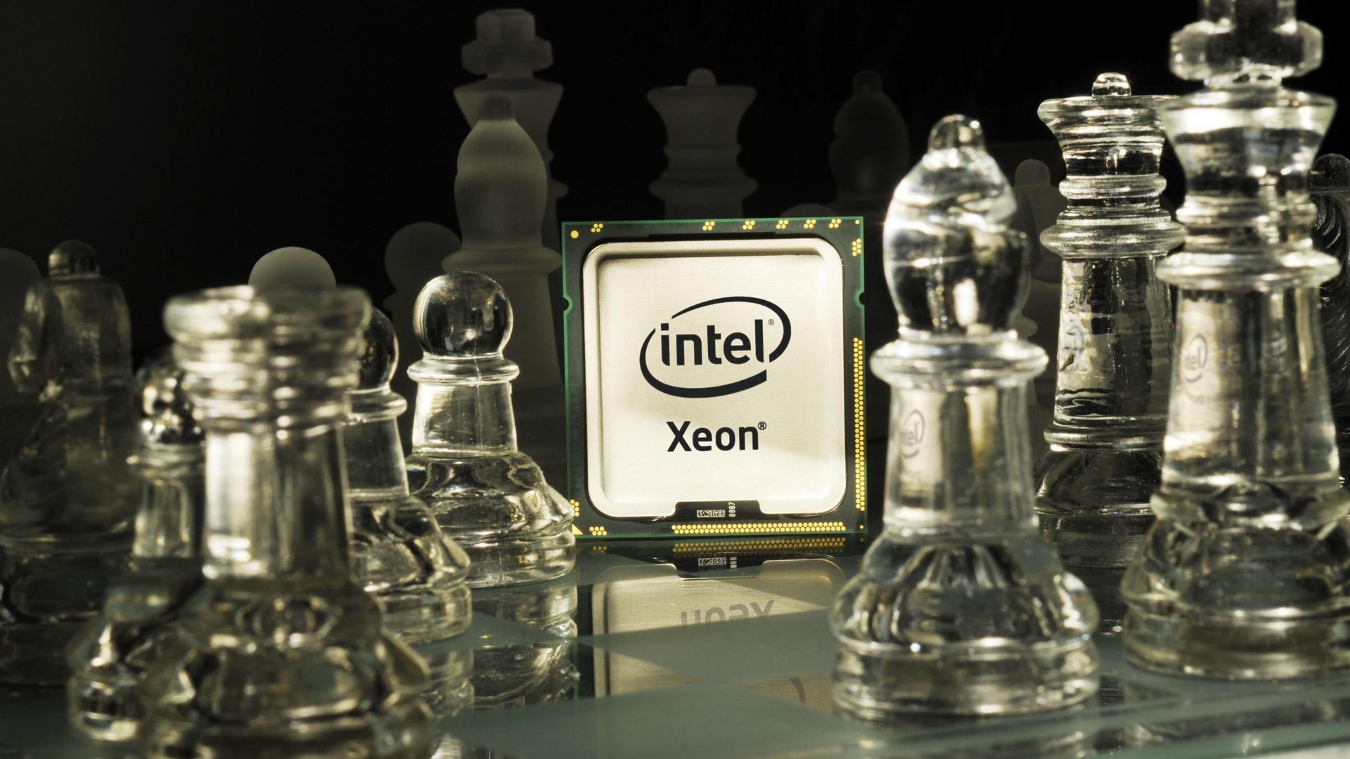 Wallpaper Intel Xeon Processor Chess Full HD