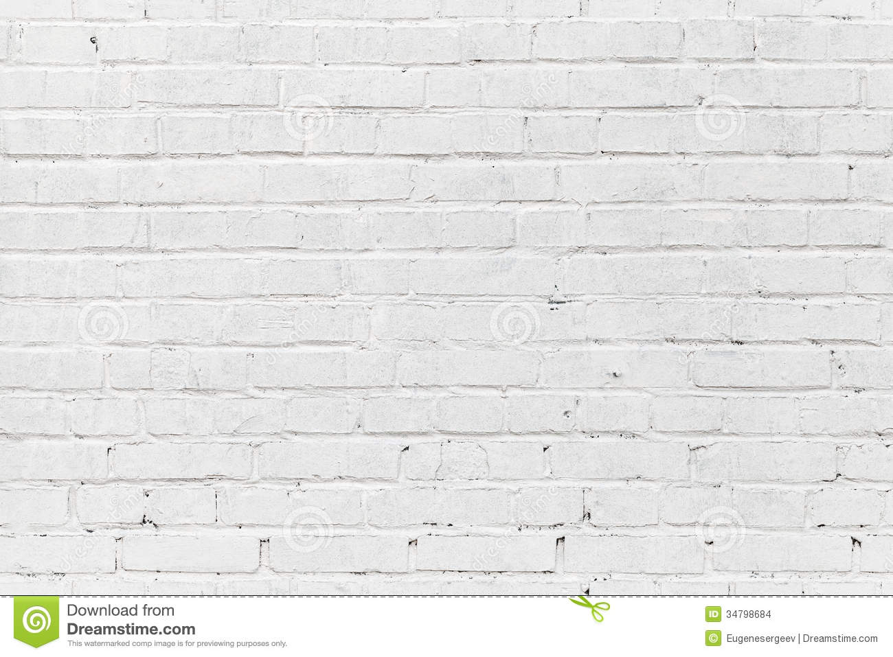White Brick Textured Wallpaper Wall