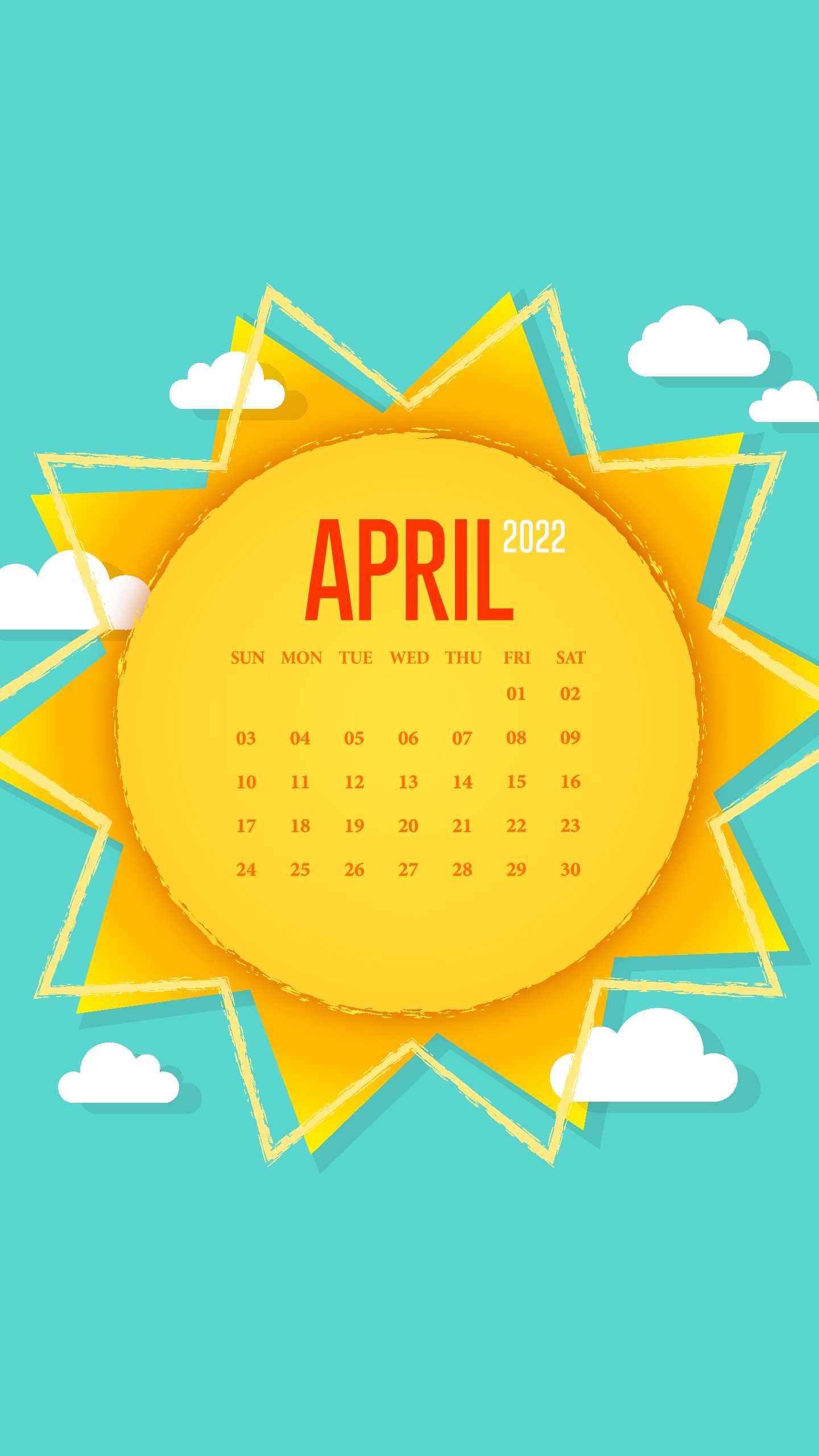 April Calendar Wallpaper