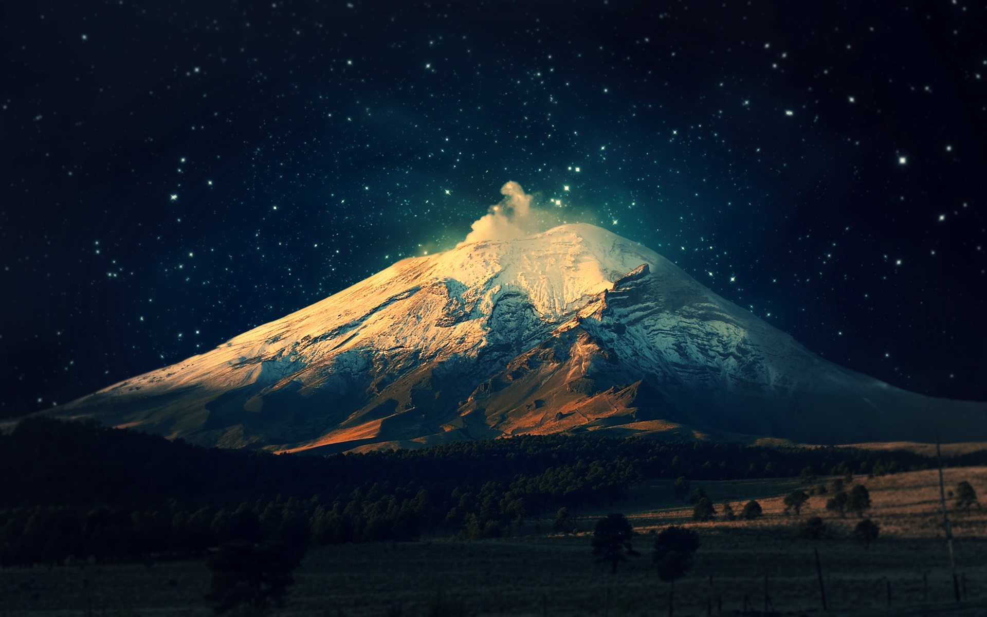 Smoking Volcano Cool Wallpaper Share This On