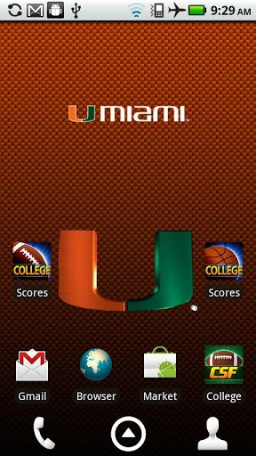 Officially Licensed Miami Hurricanes Live Wallpaper With Animated 3d