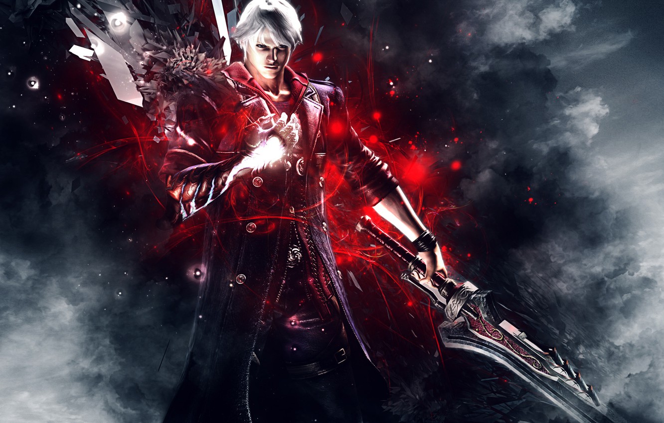 Wallpaper Abstract Dmc Nero Background Devil May Cry