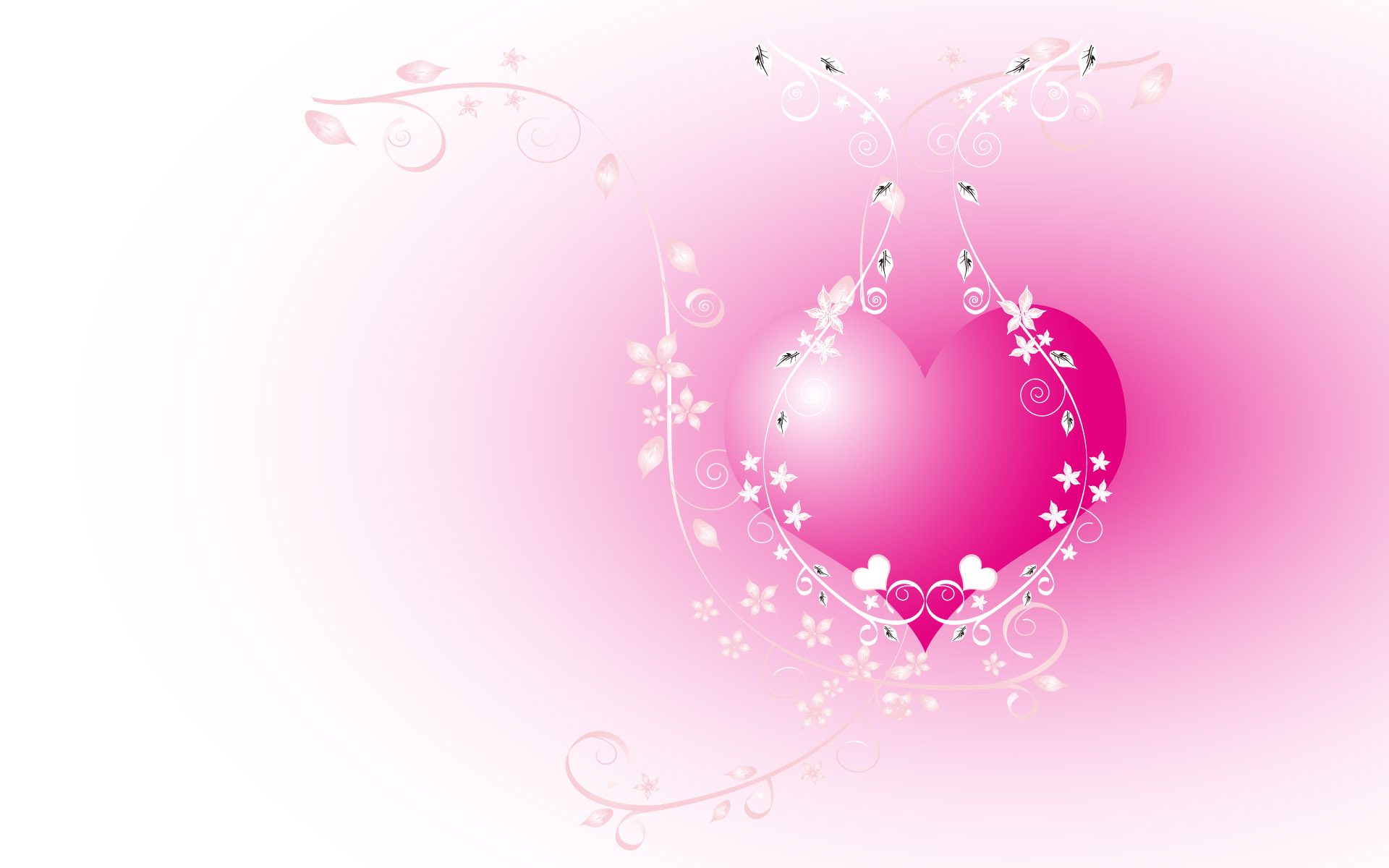 Download Hearts wallpaper the pink heart