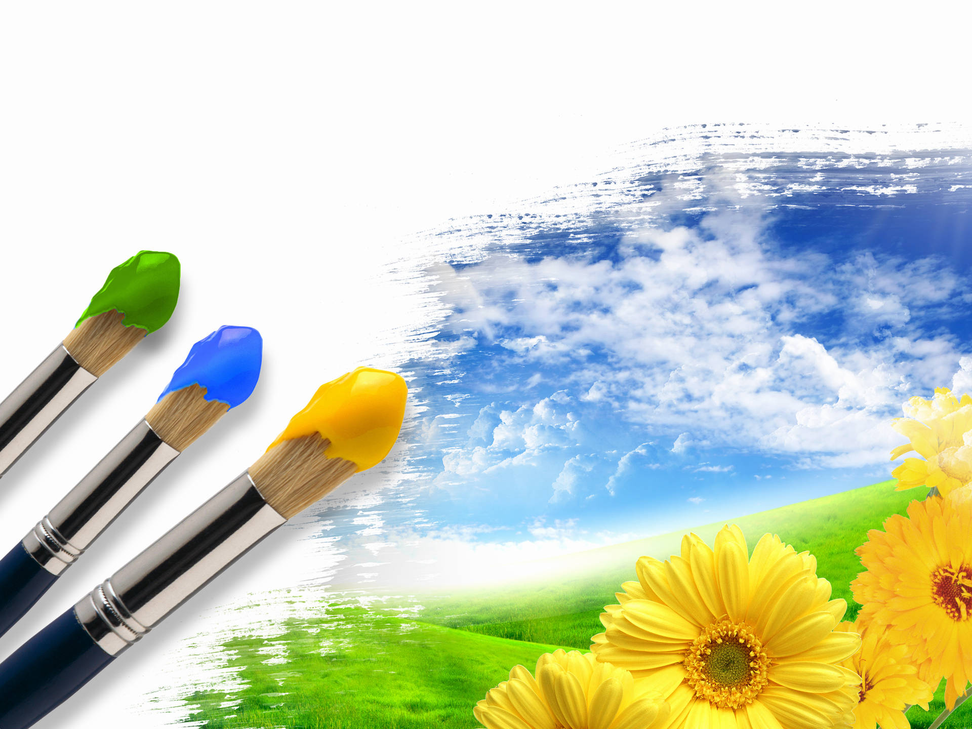 Color Wallpaper Tags Brush Creative Paint Brightness Summer