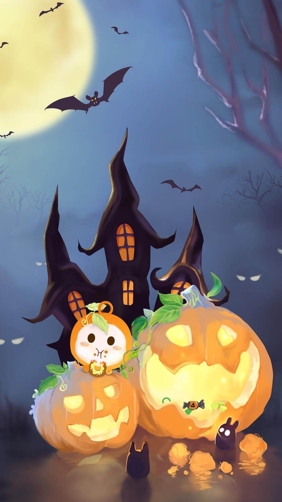 Cute Halloween Phone Wallpaper