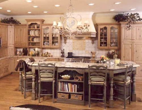 Old French Country Kitchen Home Designs Wallpaper