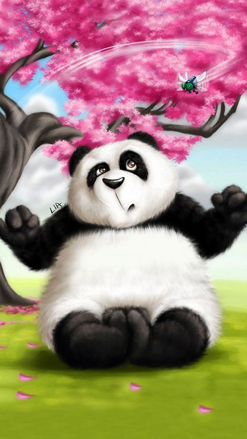 Wallpaper Cute Panda For Your Nokia