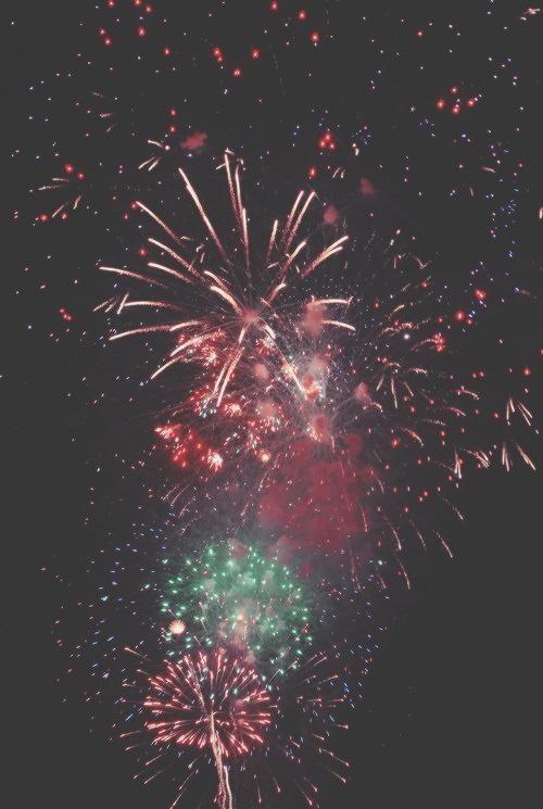 Pretty Colourful Fireworks iPhone Wallpaper