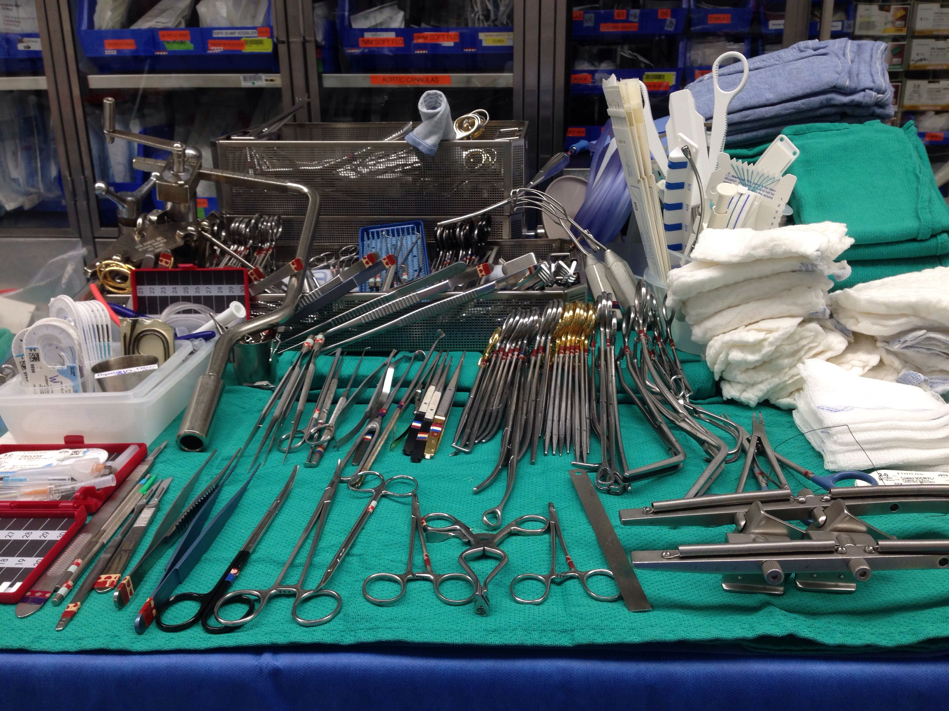 Mayfield Table At A Colorado Hospital Open Heart Surgery
