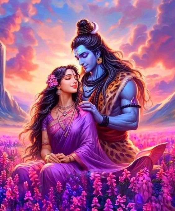 Unique Shiv Parvati 4k Wallpaper