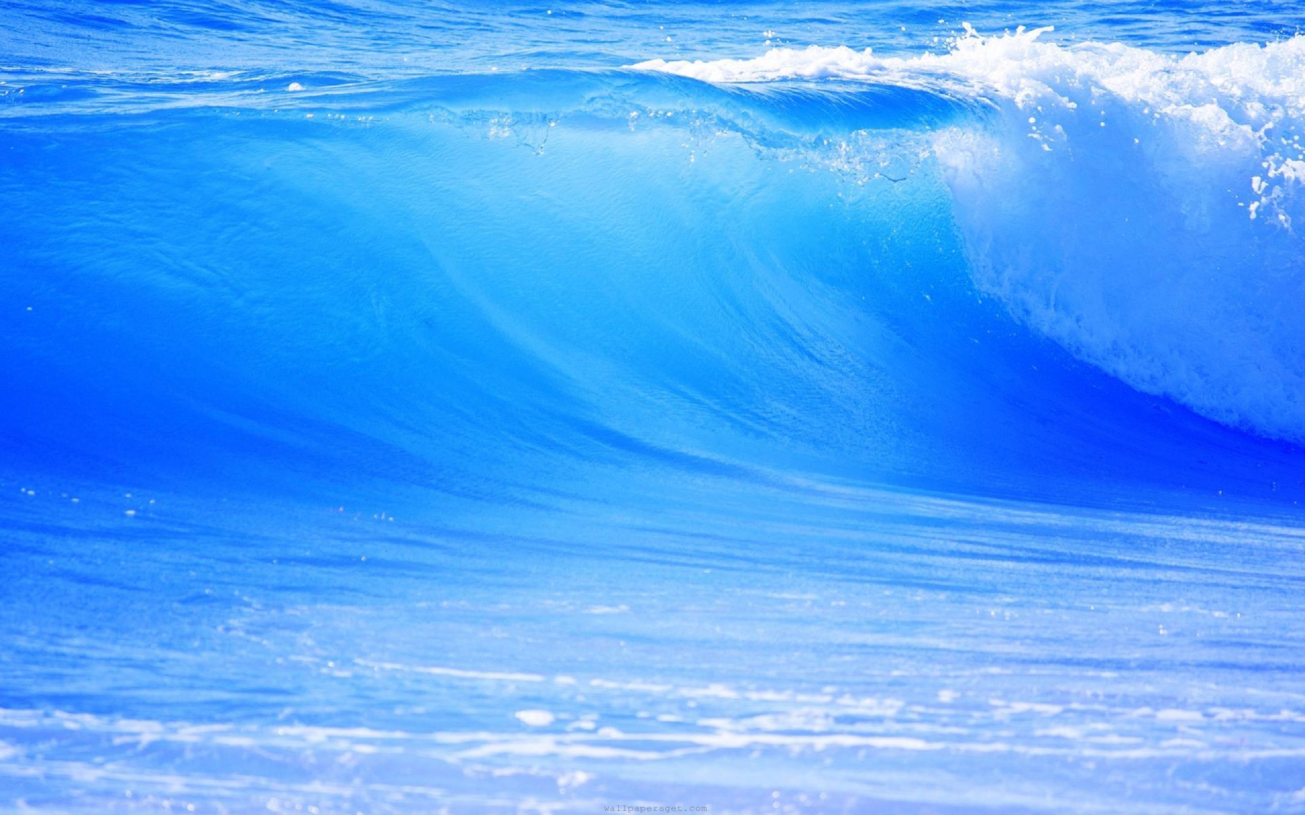 HD Beautiful Nature Scenery Wallpaper Blue Wave Ocean Most