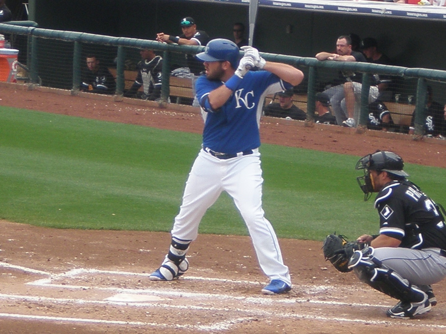 Mike Moustakas Stance Spring Training Wallpaper Photo