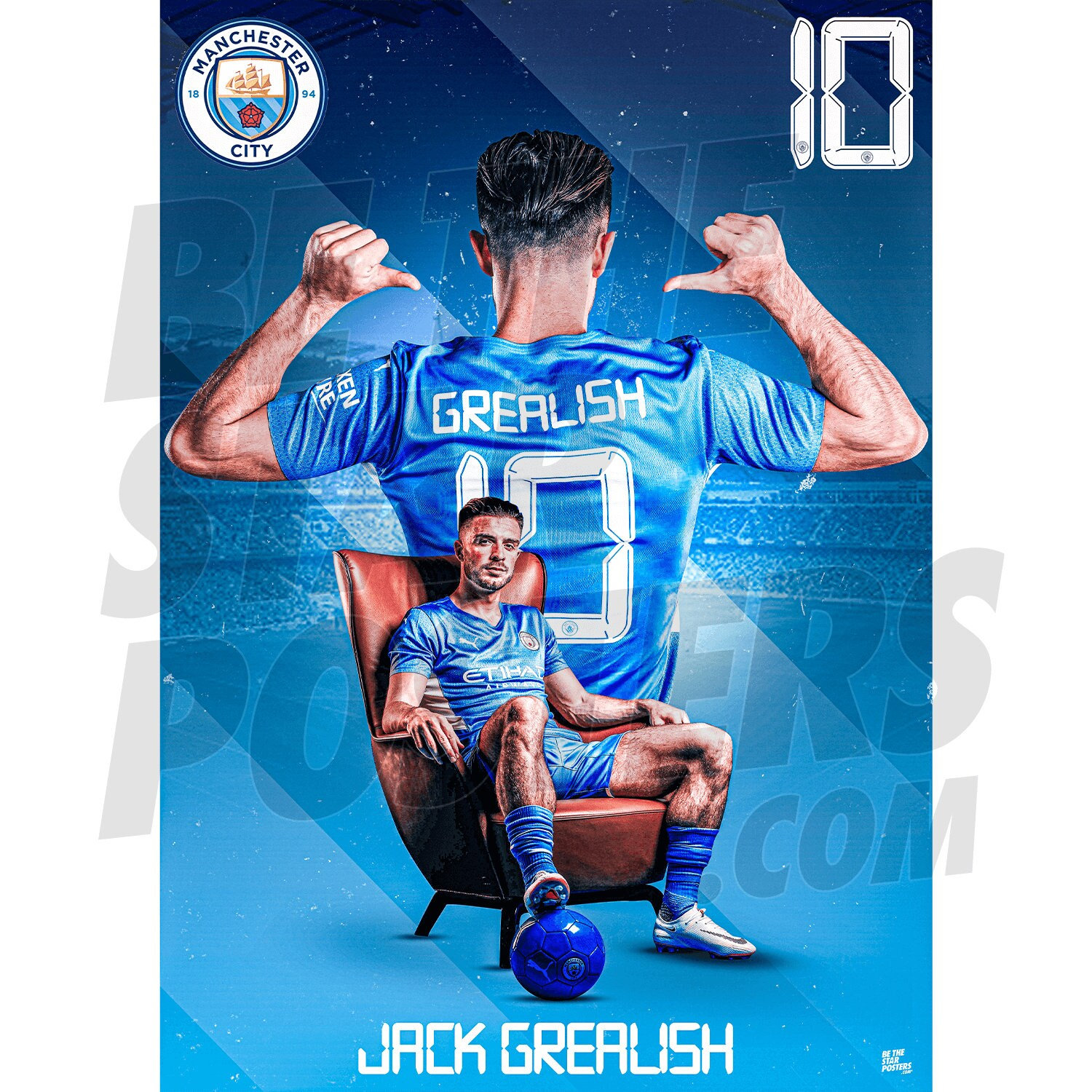 Manchester City Fc Jack Grealish Man Poster
