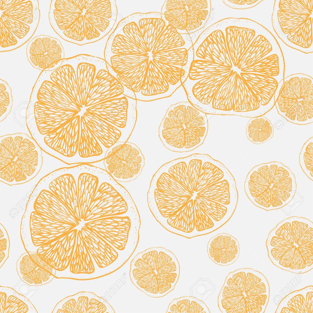 🔥 Free download Fresh Oranges Background Doodle Wallpaper Vector ...