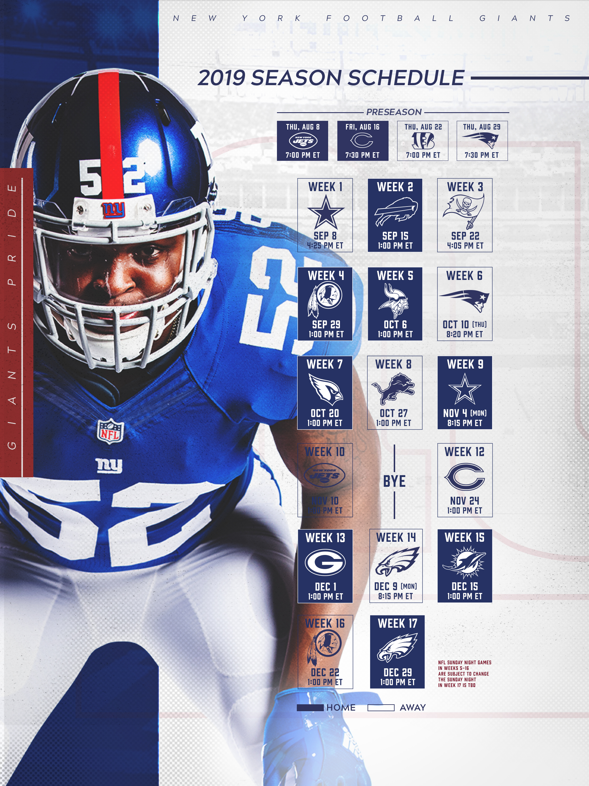 Free download Giants Schedule New York Giants [2048x2732] for