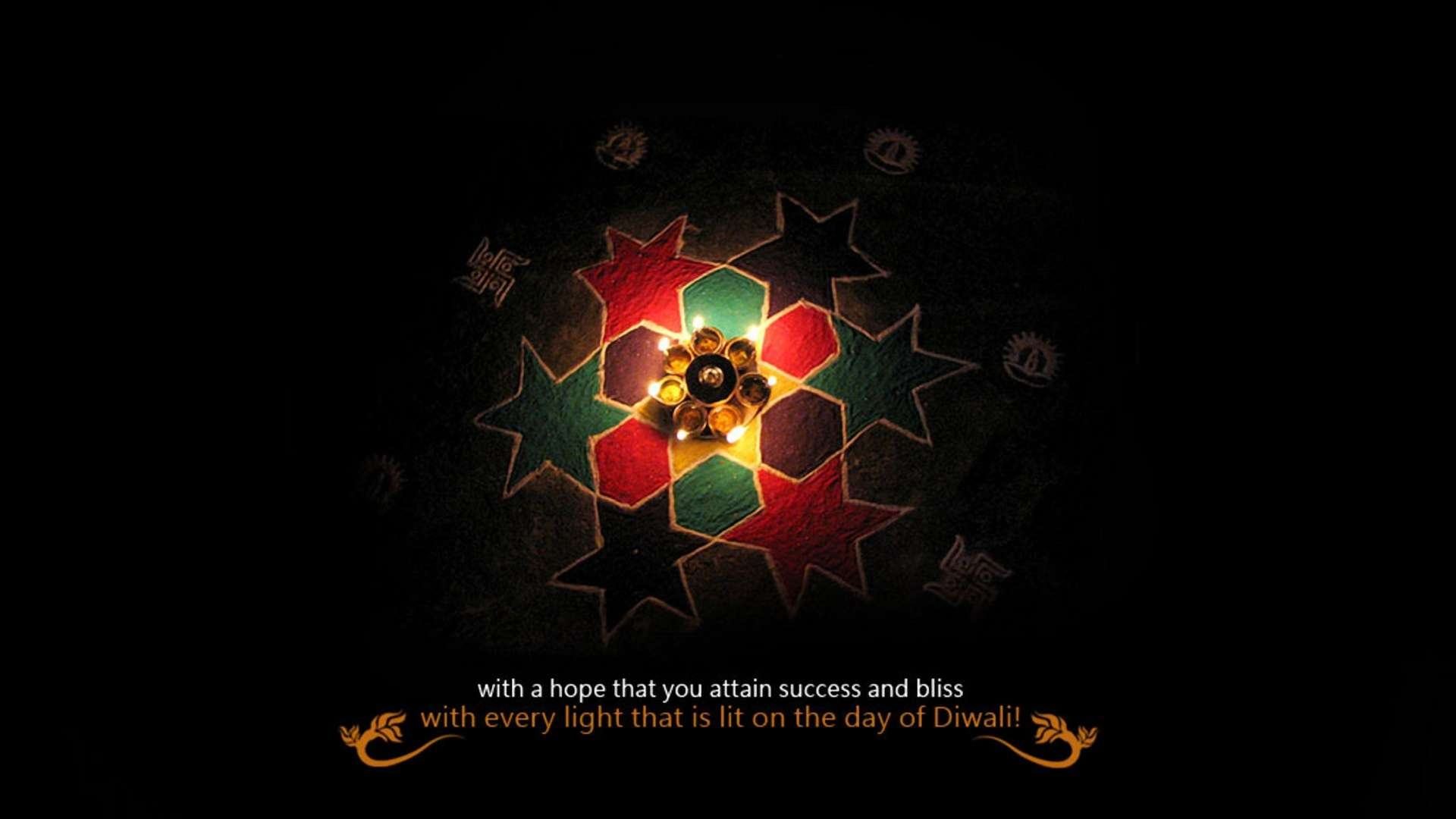 Beautiful Happy Diwali Greetings Widescreen Wallpaper HD
