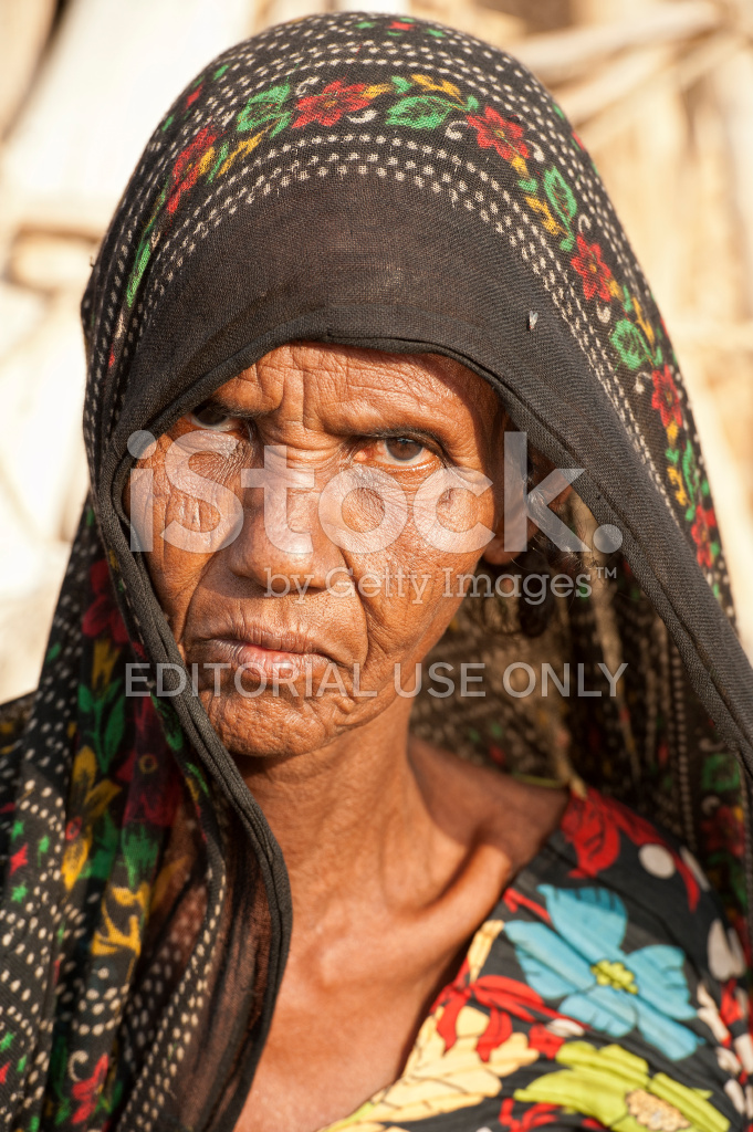 Senior Woman Of The Afar People Danakil Desert Ethiopia
