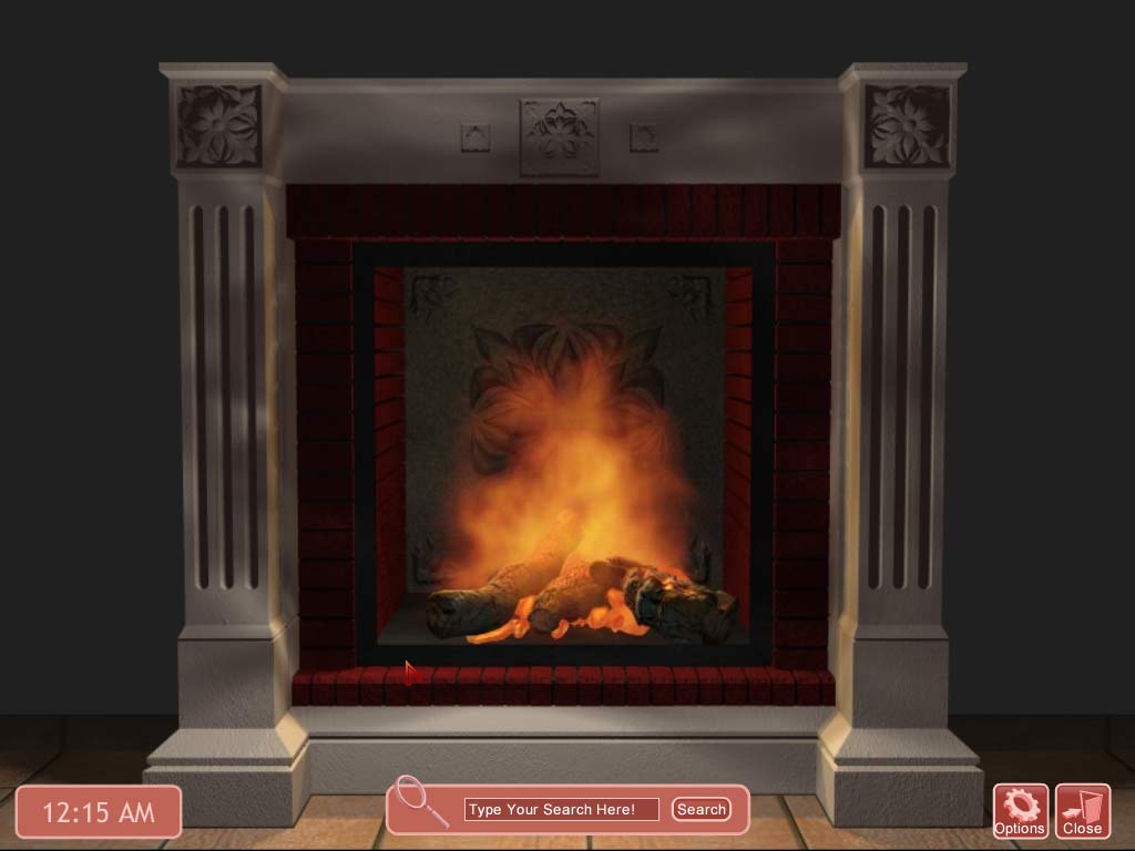 free fireplace screensaver vista