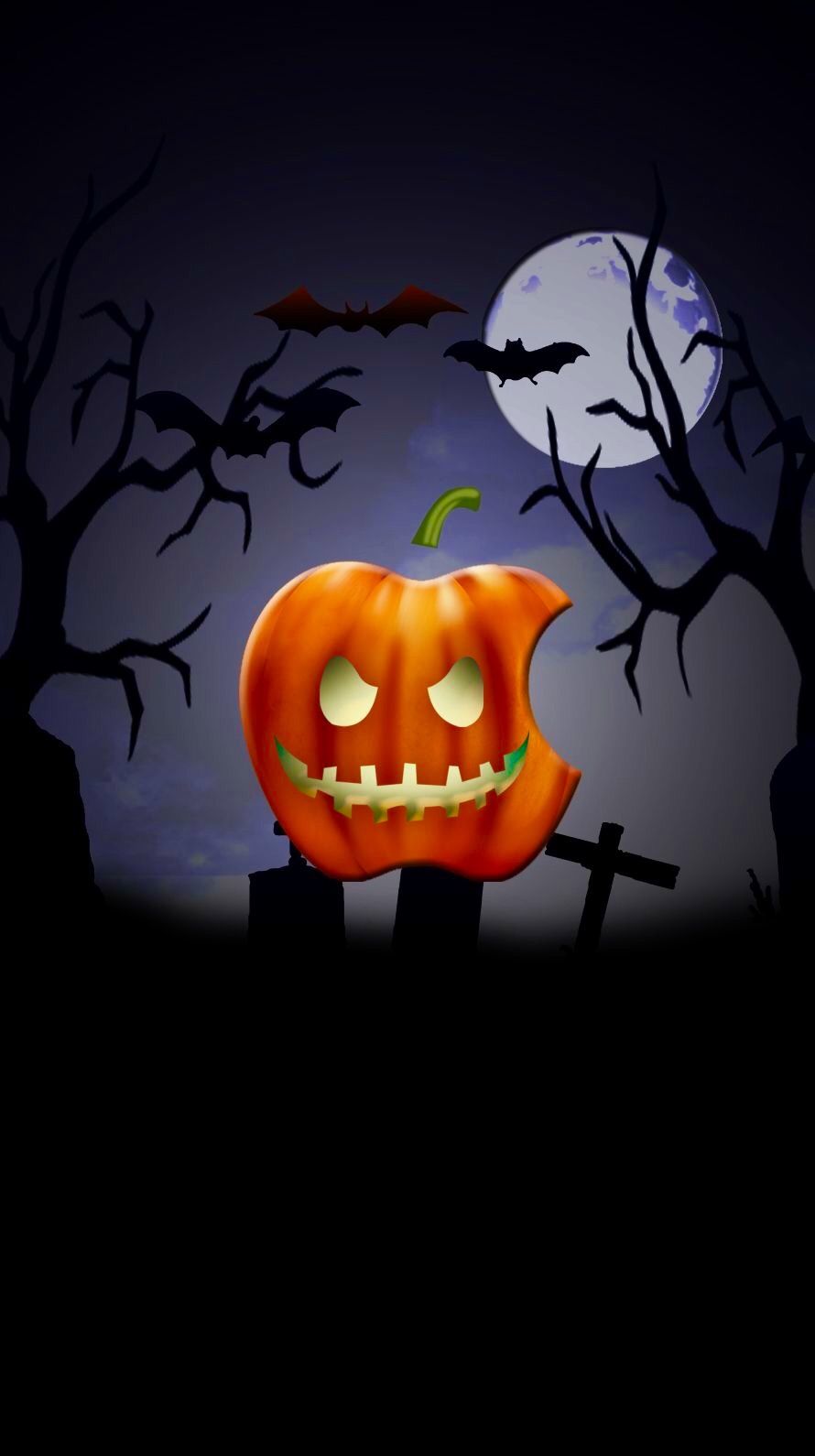 Jack O Lantern Apple Holiday Wallpaper In Halloween