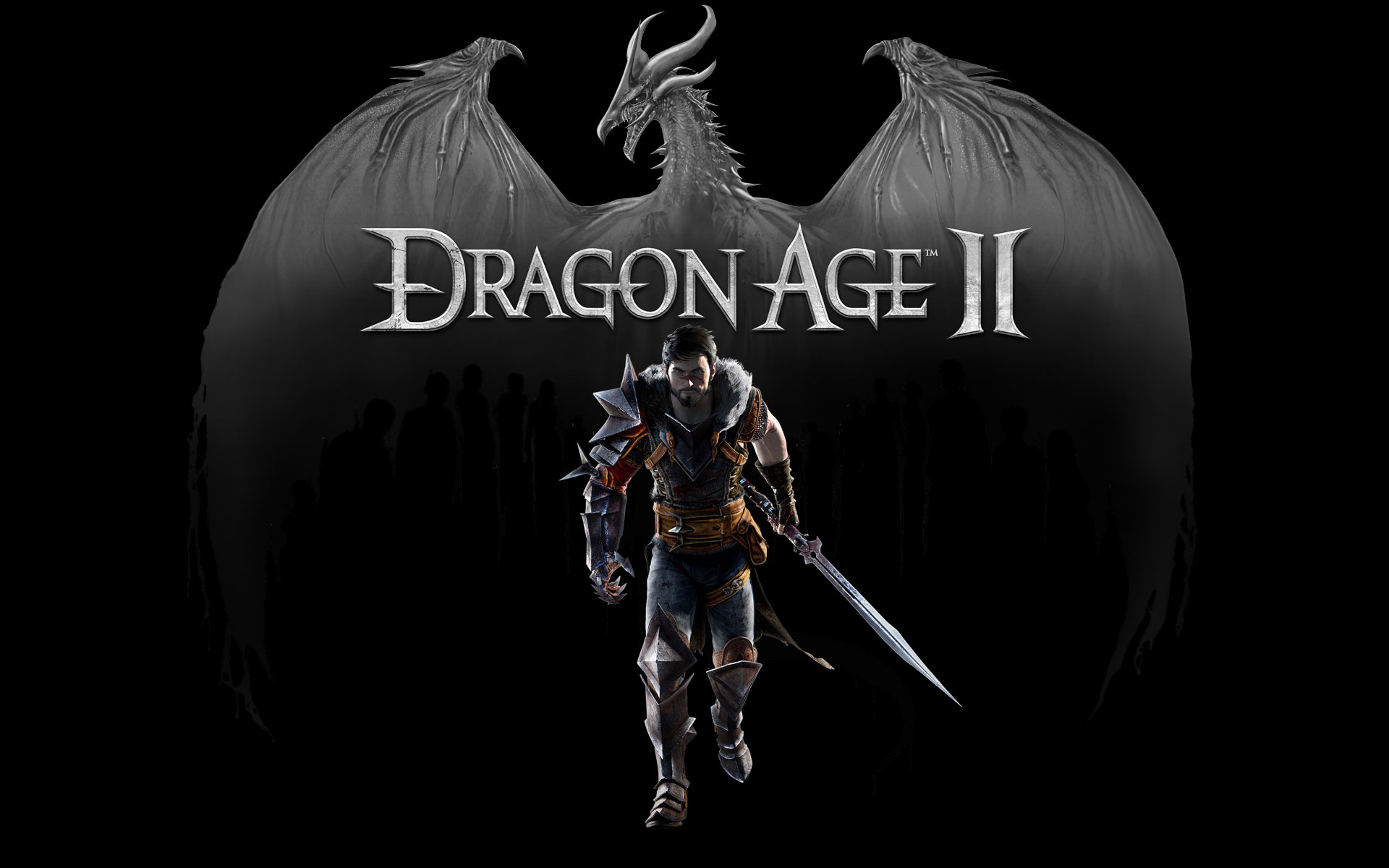 Games Wallpaper Dragon Age Grey Logo