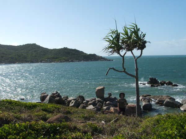 Restoration Island in background Photo