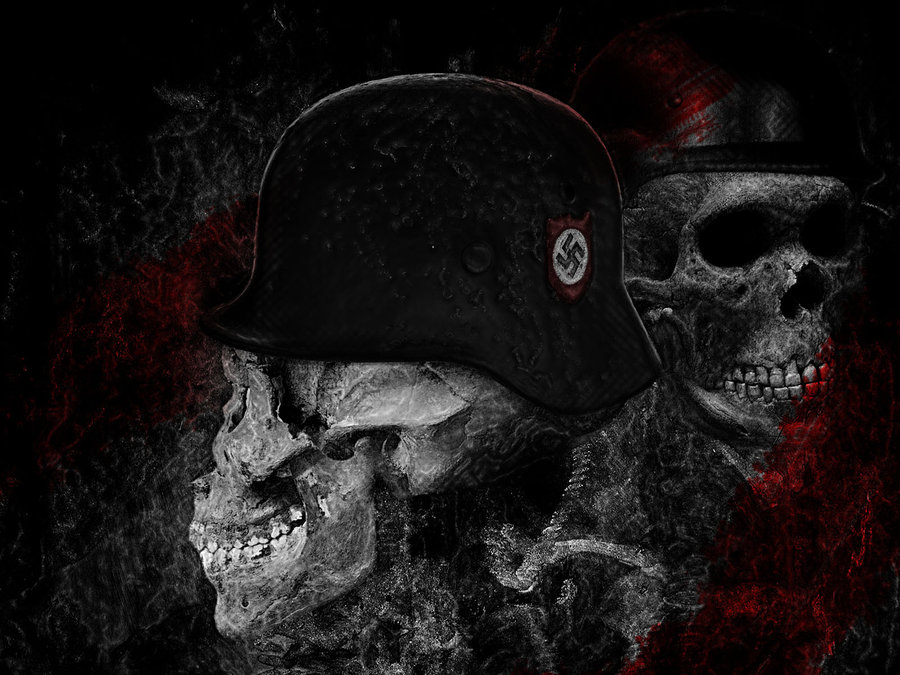 Nazi Symbol Wallpaper Skull