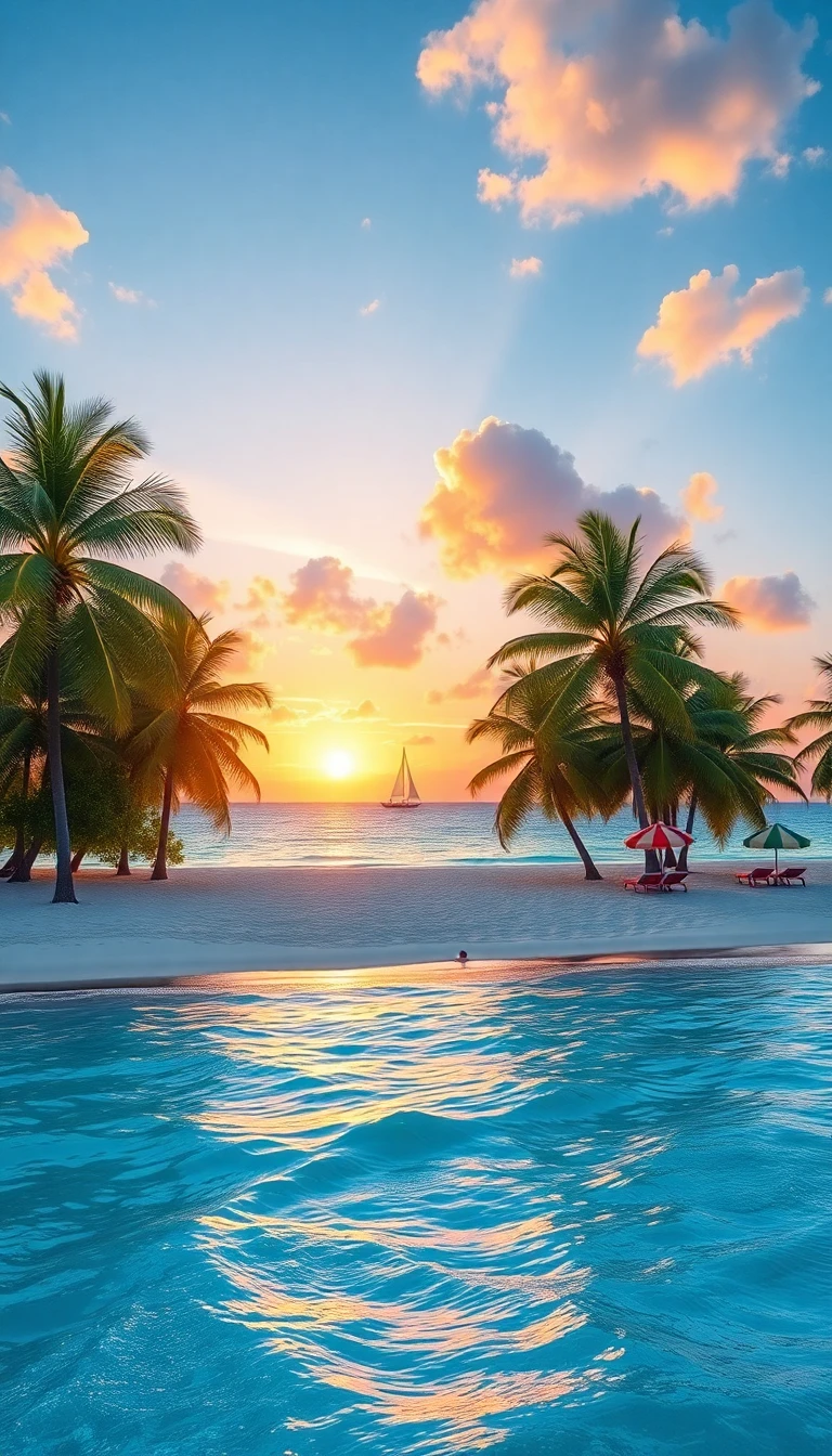Tropical Beach Paradise Wallpaper