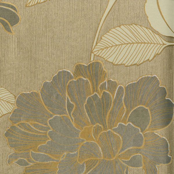 Floral Gold Trail Wallpaper Harry Corry Limited