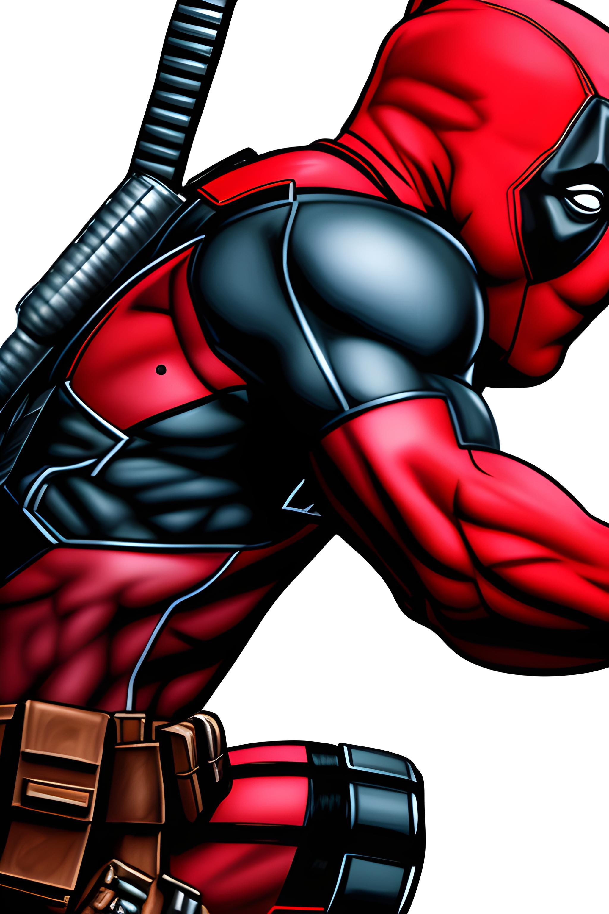 Deadpool Drawing A Picture Wallpaper Ai