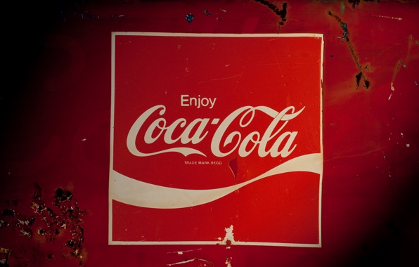 Wallpaper Coca Cola Drink Minimalism