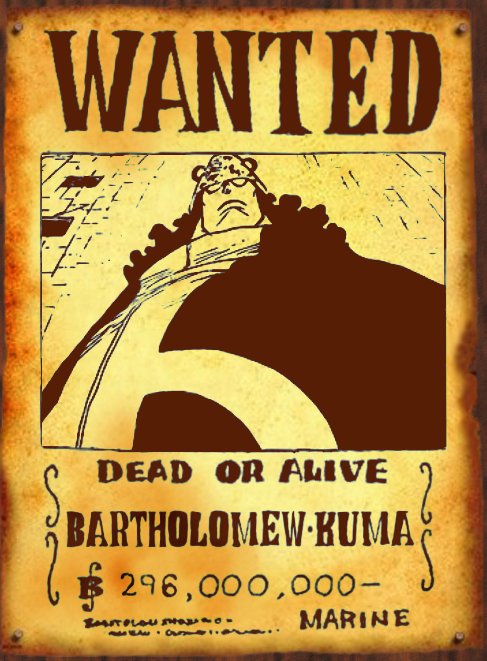 Wanted Bartholomew Kuma By San999