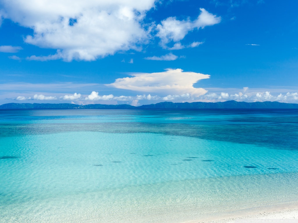 Island Beach Panoramic View 4K HD Desktop Wallpaper for 4K