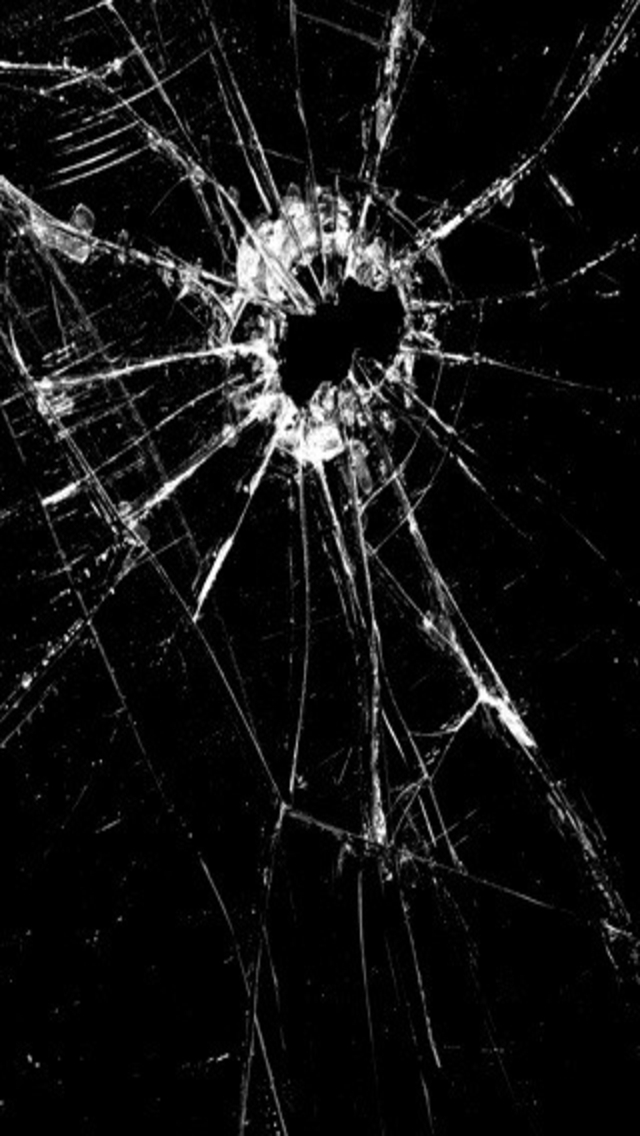 Cracked iPhone Screen Background Wallpaper