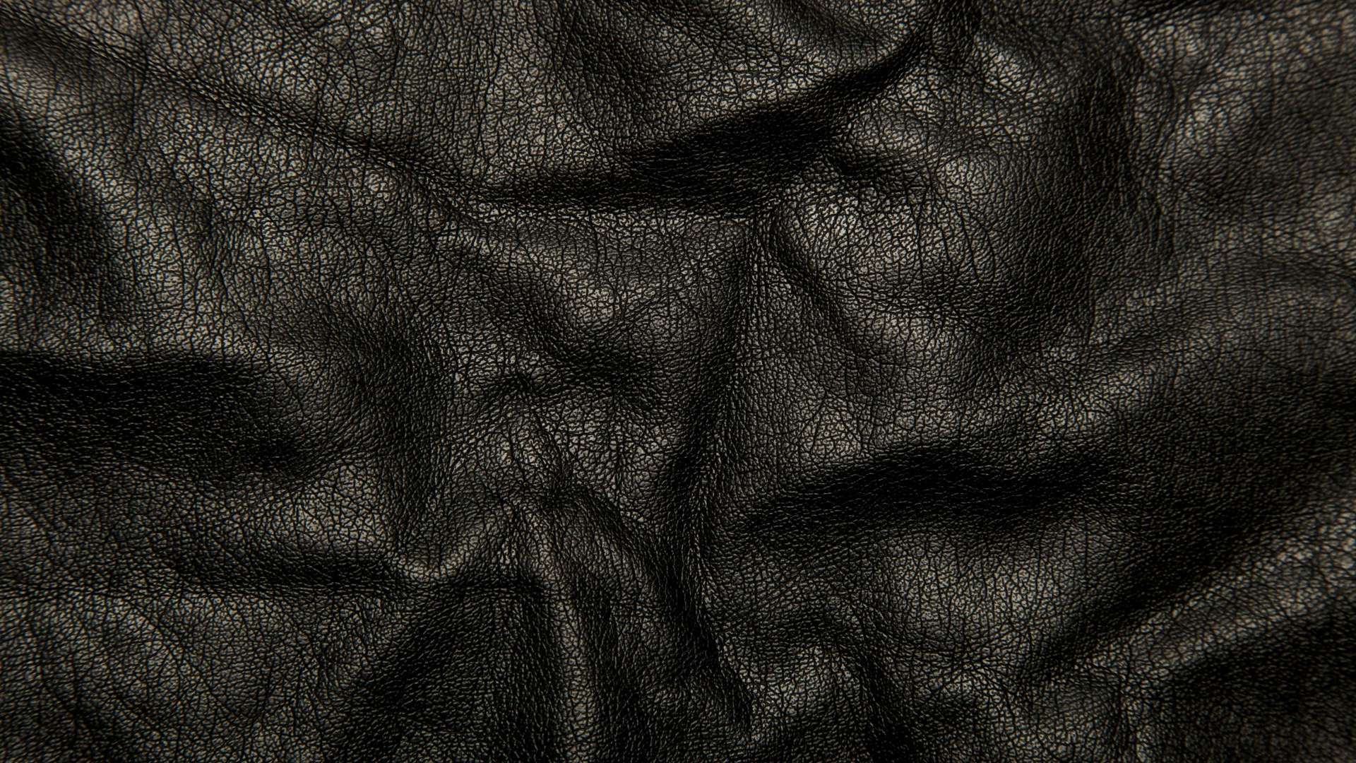 Leather Black Background Texture Wrinkles Cracks HD Wallpaper 1080p