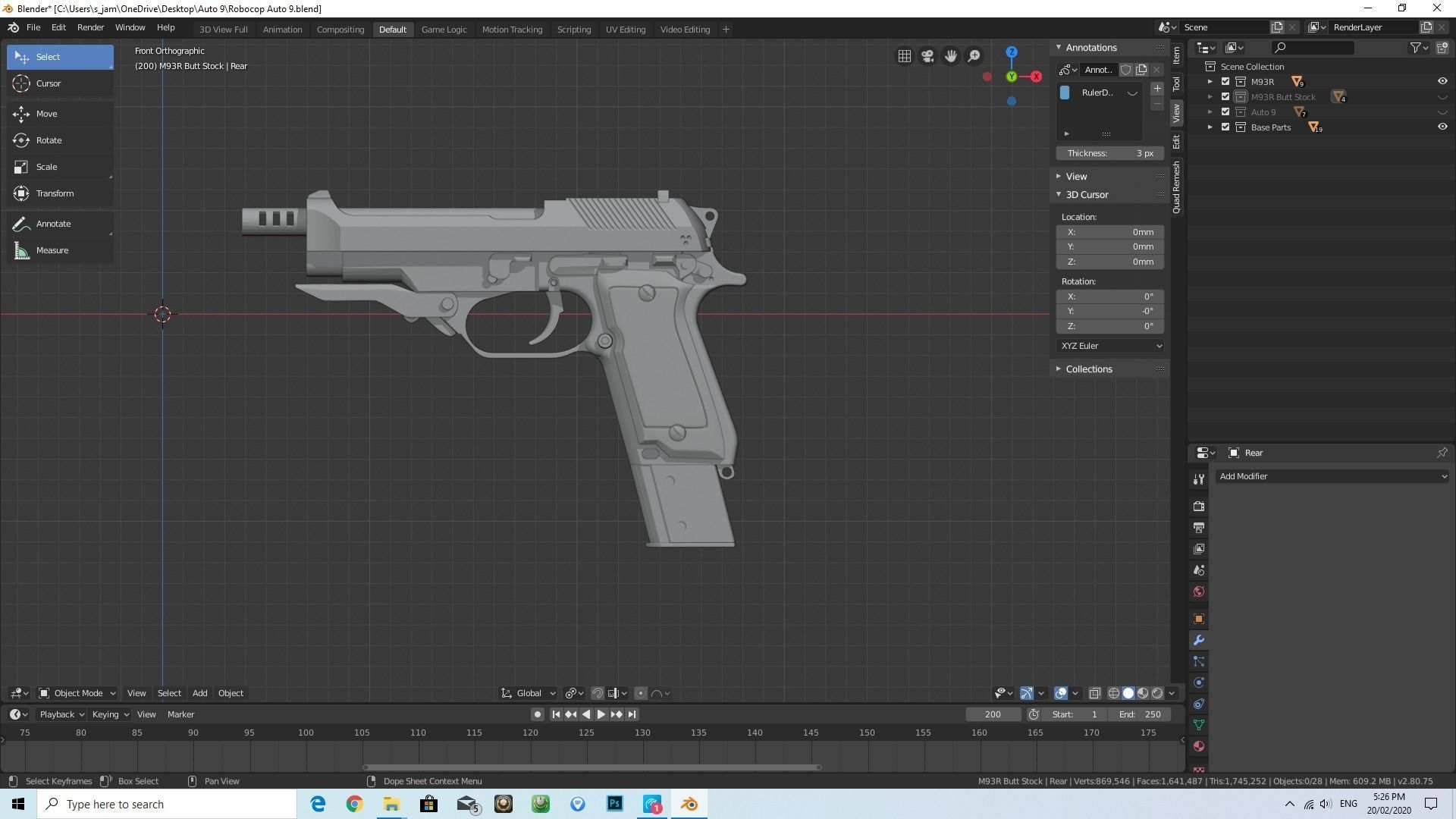 M93r Resident Evil 3d Printable Model Cgtrader