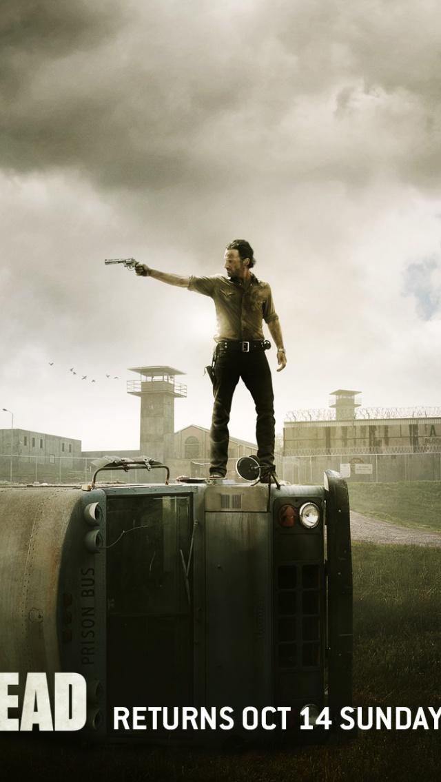 640x1136 The Walking Dead Season 2 Poster Iphone 5 wallpaper