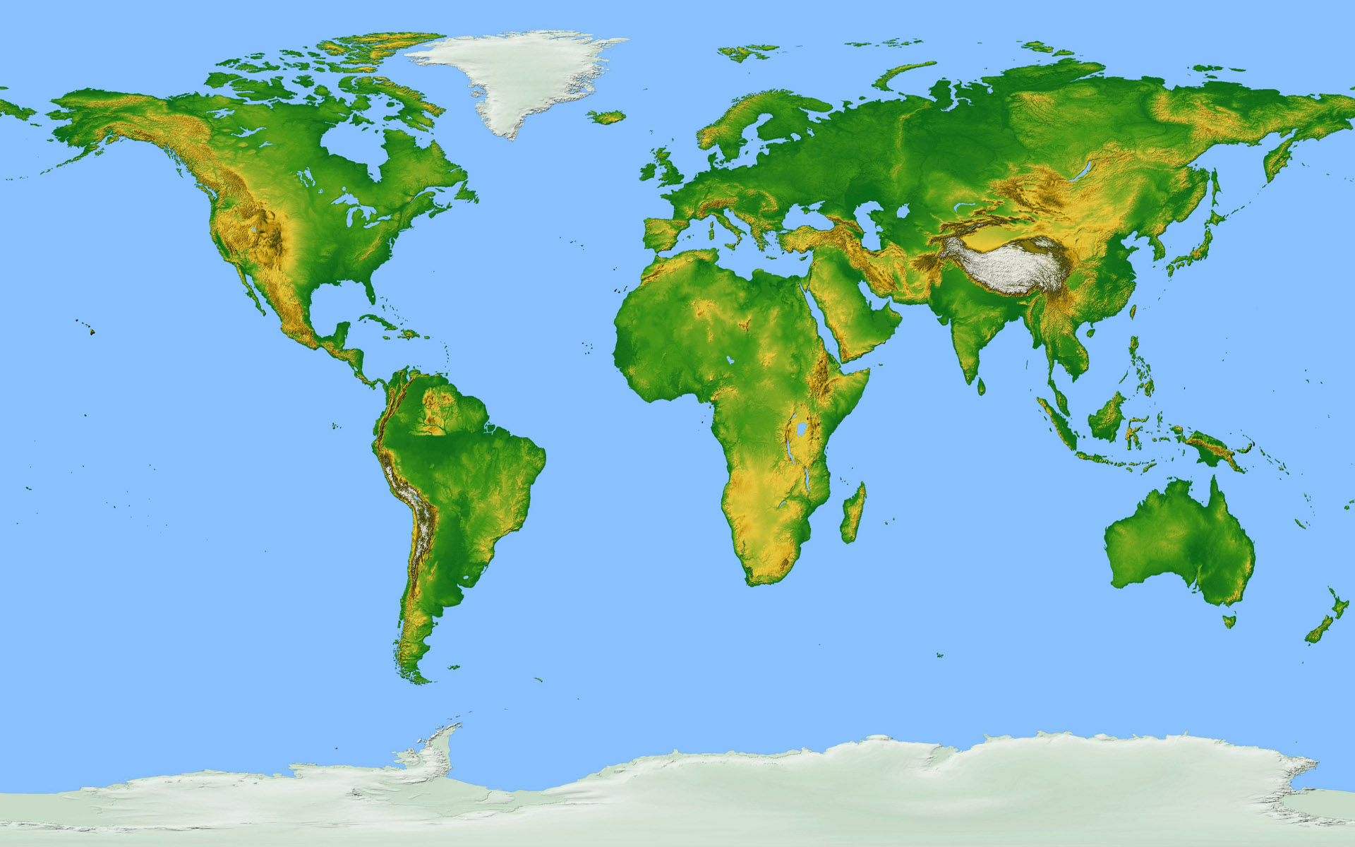 Widescreen Wallpaper   World map