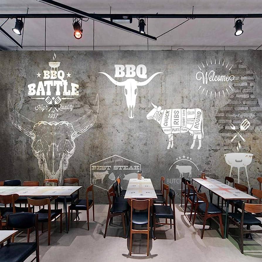 Free download 3D Mural Wallpaper Waterproof Wallpaper 3D Retro Steak ...