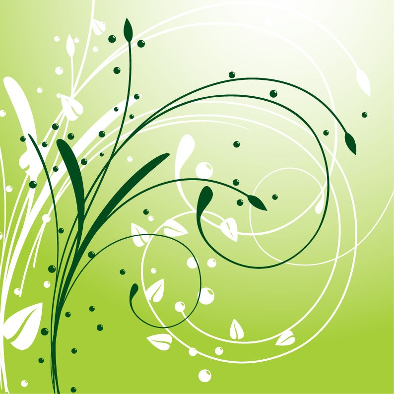Simple Swirl Design Background Floral