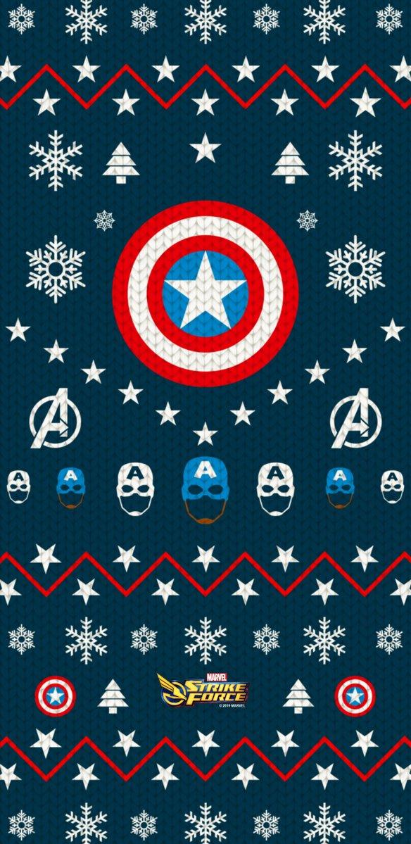 Marvel Strike Force On X Ugly Holiday Wallpaper Put Them