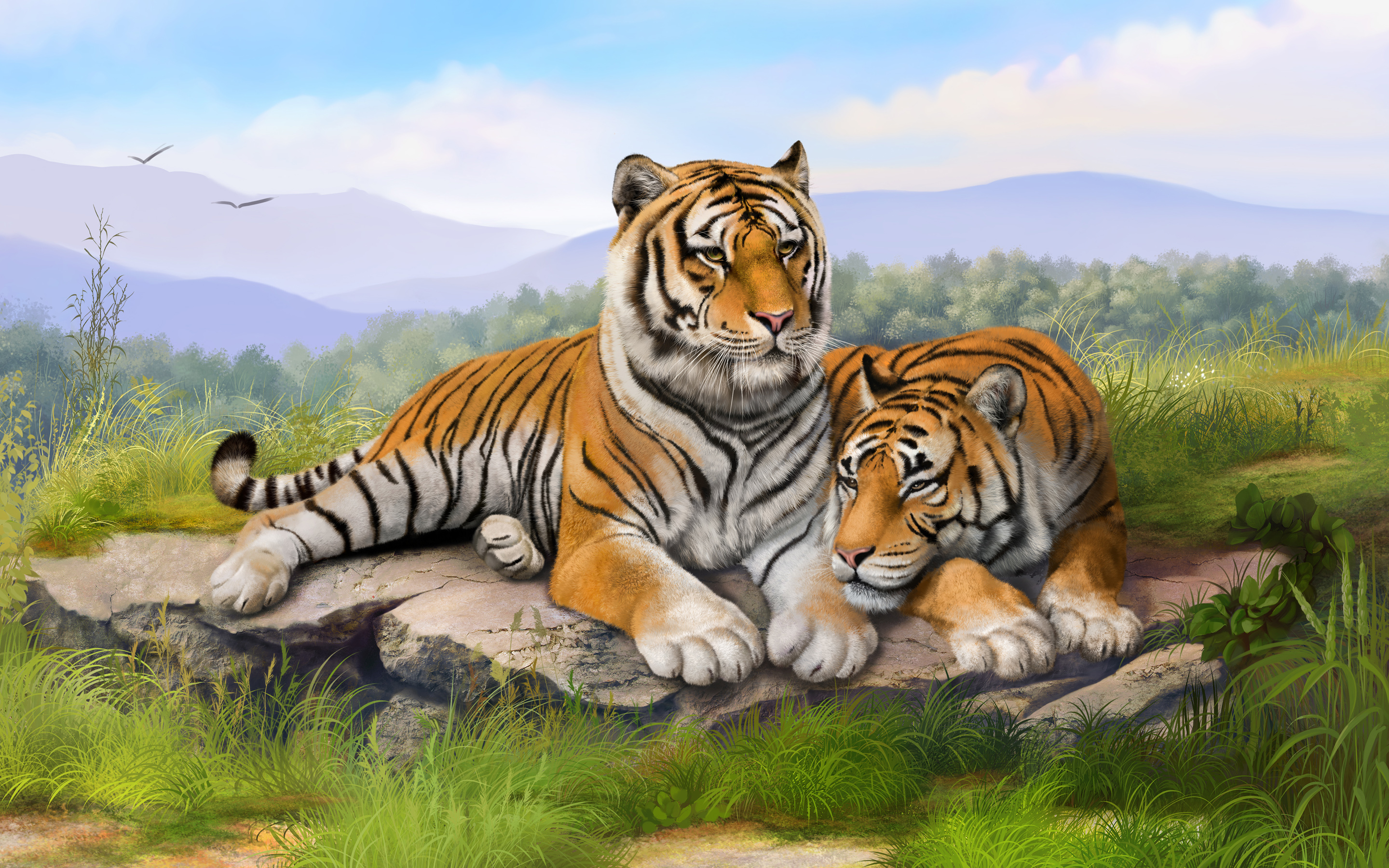 Tigers Art Wallpaper HD