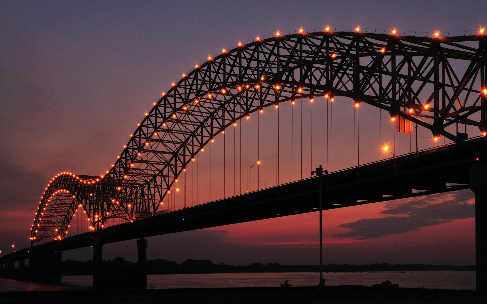 Memphis Arkansas Bridge 1680 x 1050 Download Close